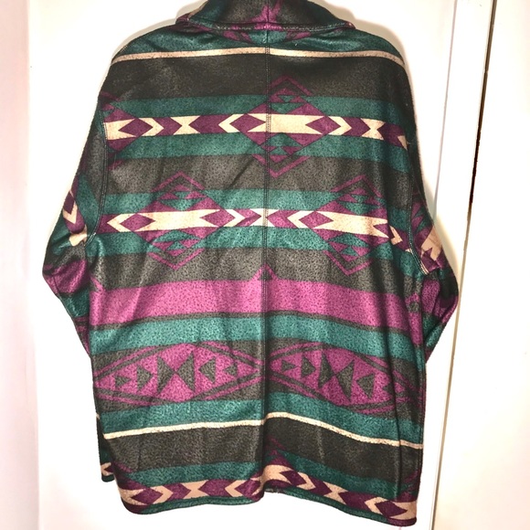 Cabin Creek fleece Aztec jacket size M Preowned - Picture 2 of 6